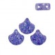 Ginko Leaf Beads 7.5x7.5mm Confetti splash indigo